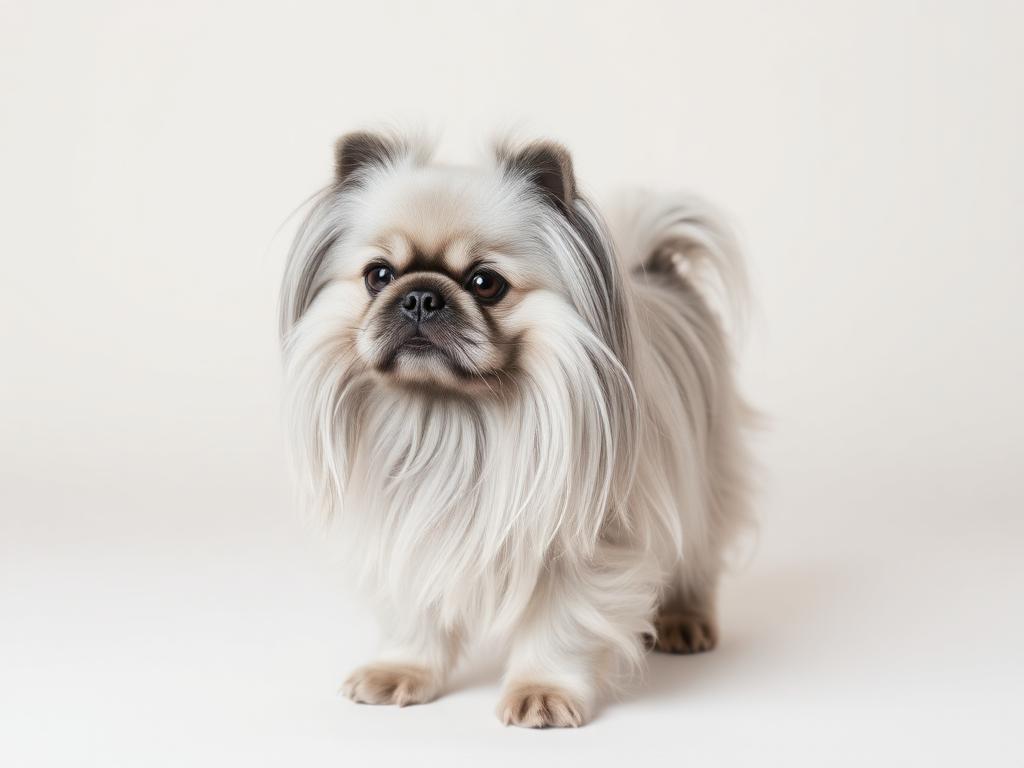 Pekinés Pekinés Gris / Plateado
