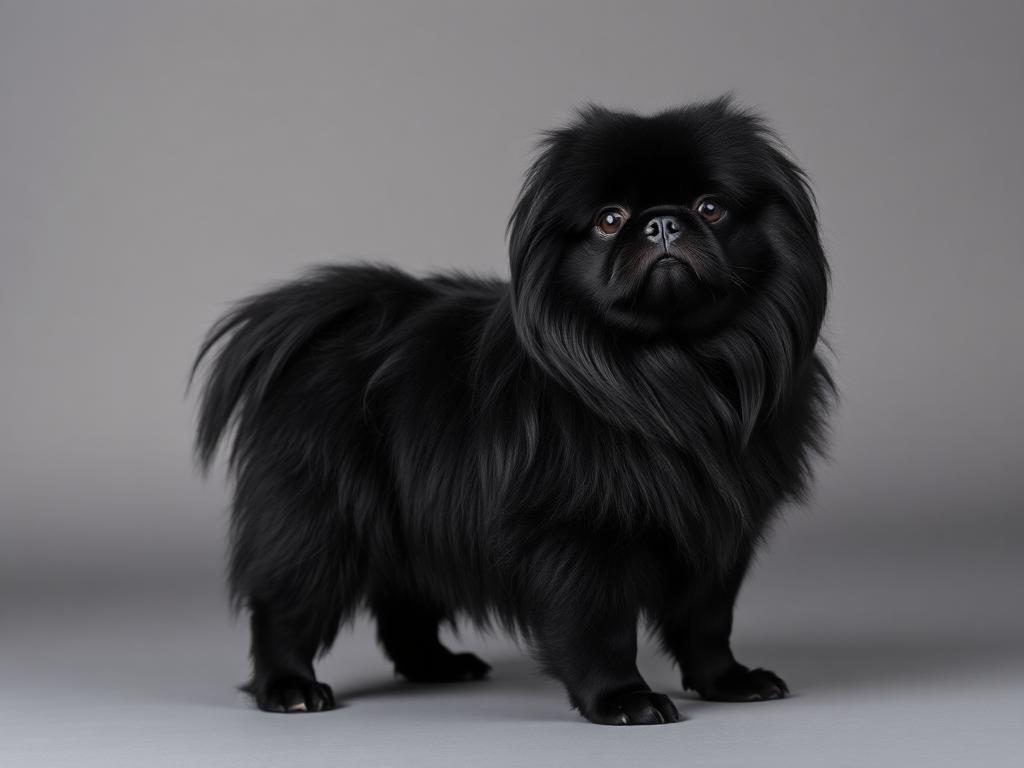 Pekinés Negro de cuerpo entero