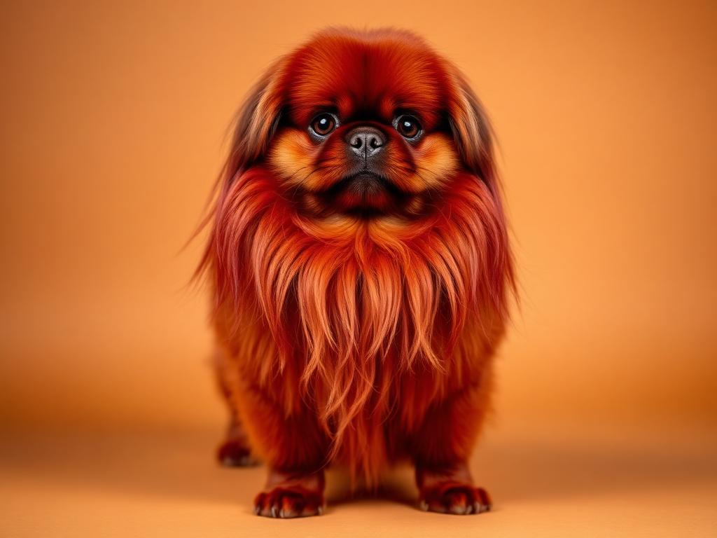 Pekinés Rojo de cuerpo entero